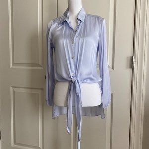 Lavender silk blouse